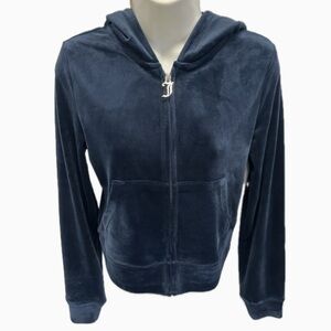 Juicy Couture Deep Blue Velour Hoodie